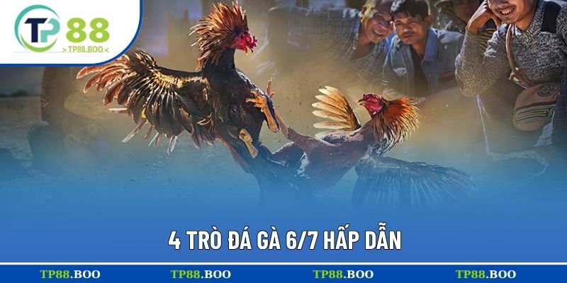 4 trò đá gà 6/7 hấp dẫn