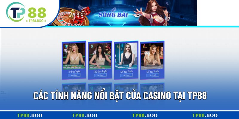 Casino tại TP88 có nhiều ưu điểm vượt trội