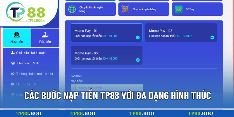 Quy trình giao dịch chi tiết, đa dạng