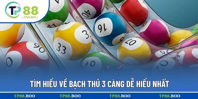 Tìm hiểu về bạch thủ 3 càng dễ hiểu nhất